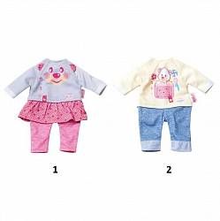 Одежда для дома куклам из серии Baby born размером 32 см., 2 вида, с вешалкой (Zapf Creation, 823-149) - миниатюра